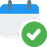 Date & confirm icon