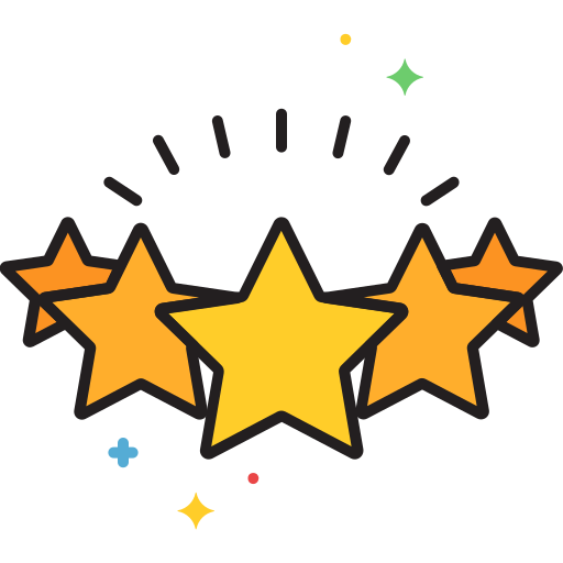 Five star quality icon