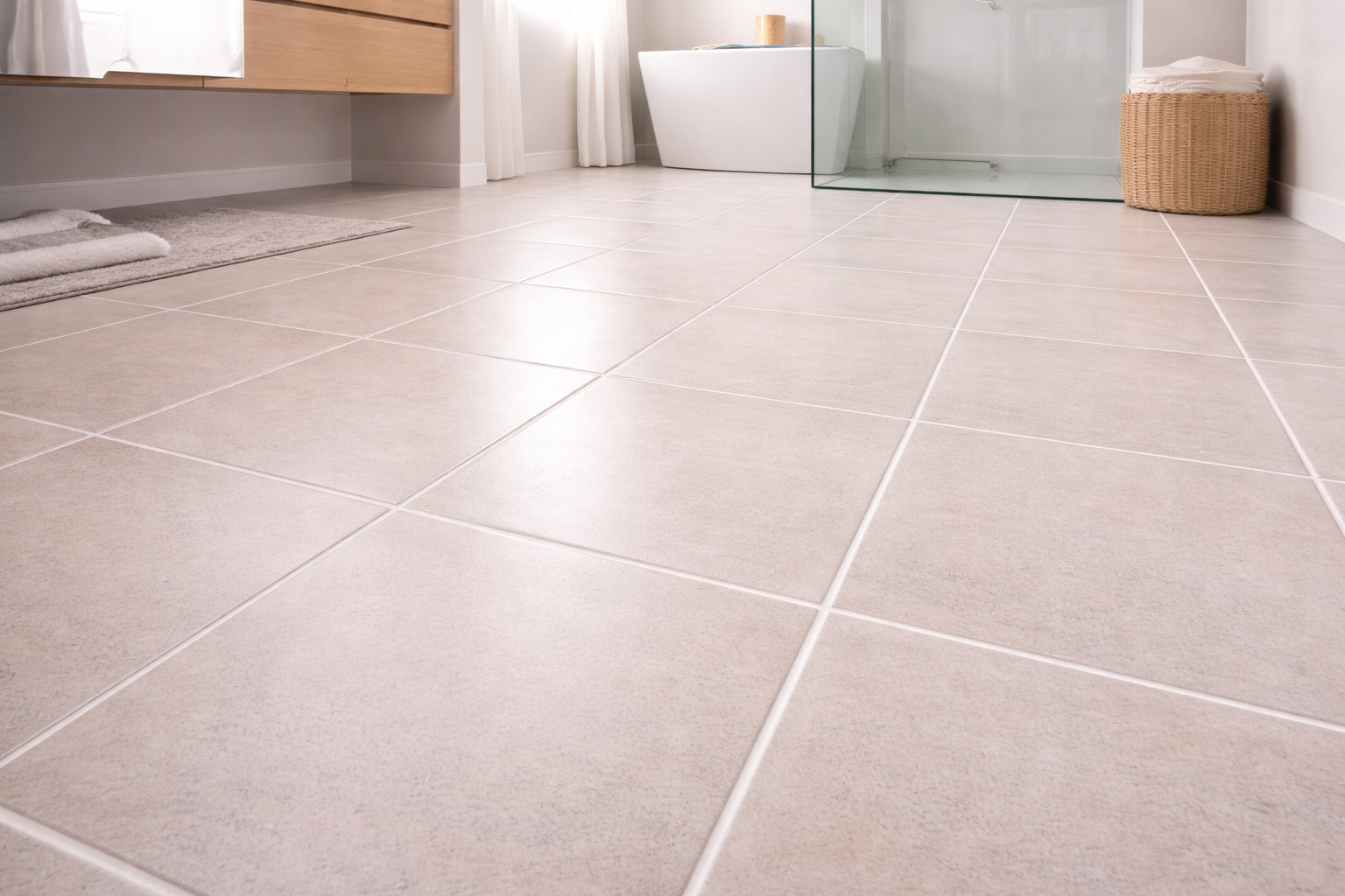 Tile before cleaning