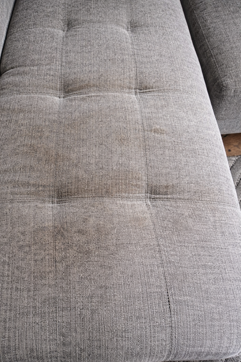 Upholstery after cleaning
